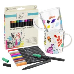 Nassau - Glass & Porcelain Markers 12pcs (AR0139)