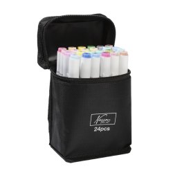 Nassau - Pastel Round Dual Markers, 24 Pcs (AR017002)