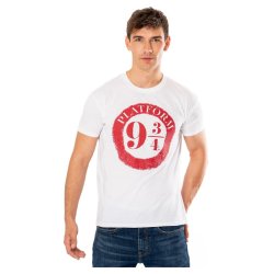 Harry Potter T-Shirt Platform 9 3/4 Raised Print Size S