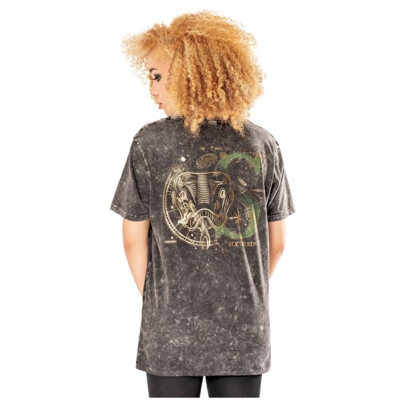 Harry Potter T-Shirt Slytherin Acid Wash Size XL