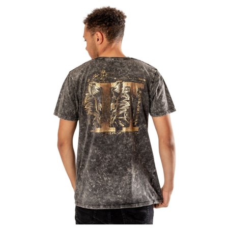 Harry Potter T-Shirt Hufflepuff Acid Wash Size S