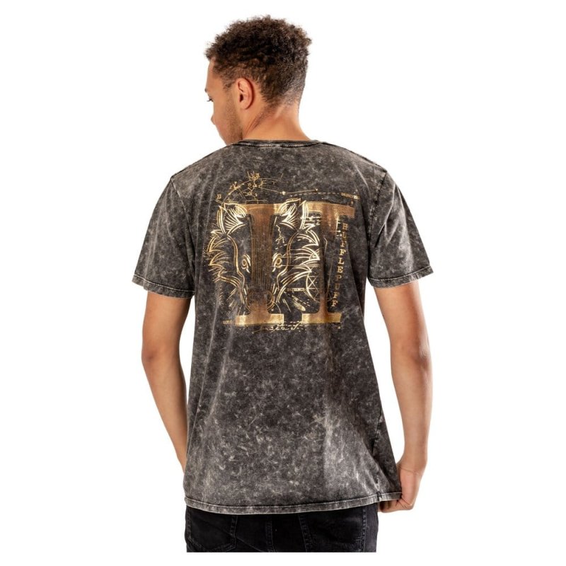 Harry Potter T-Shirt Hufflepuff Acid Wash Size XL