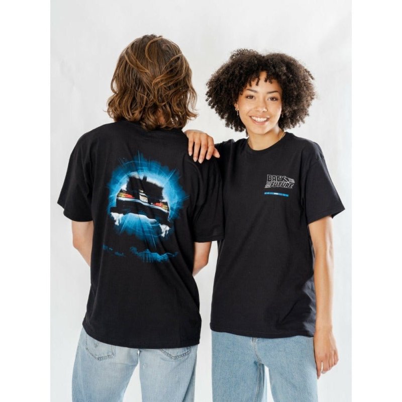 Back to the Future T-Shirt Delorean Reverse Size L