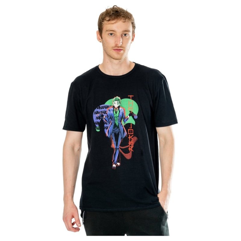 DC Comics T-Shirt The Joker Anime Red Light Size S