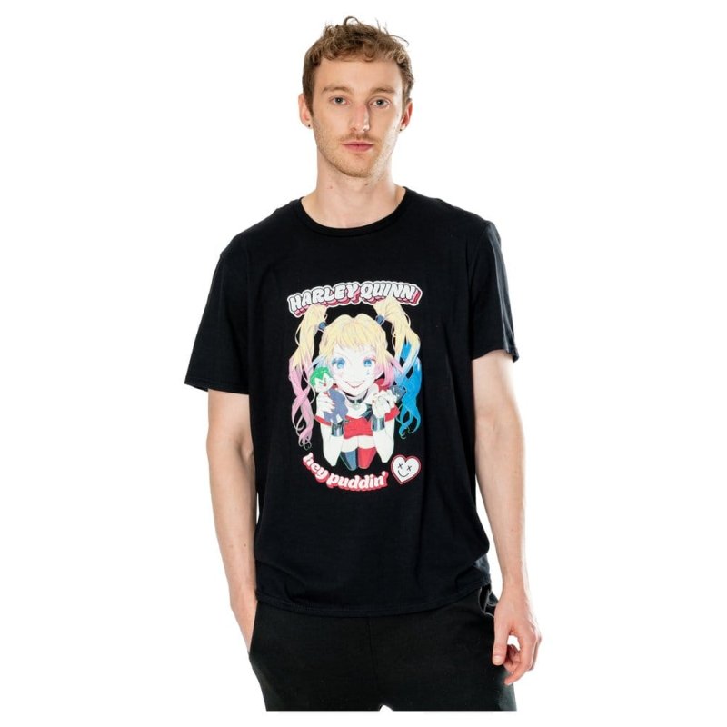 DC T-Shirt Harley Quinn Anime Puddin' Size M