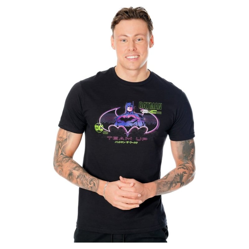Batman T-Shirt Anime Matrix Grid Size S