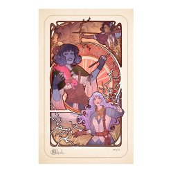 Critical Role Art Print Laura Bailey: 10th Anniversary Art Nouveau Illustrations 46 x 28 cm - unframed