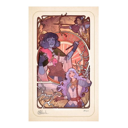 Critical Role Art Print Laura Bailey: 10th Anniversary Art Nouveau Illustrations 46 x 28 cm - unframed