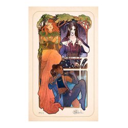 Critical Role Art Print Marisha Ray: 10th Anniversary Art Nouveau Illustrations 46 x 28 cm - unframed