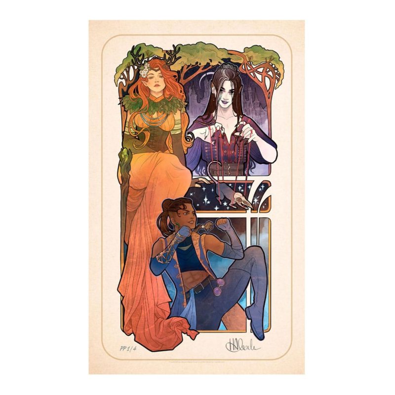 Critical Role Art Print Marisha Ray: 10th Anniversary Art Nouveau Illustrations 46 x 28 cm - unframed