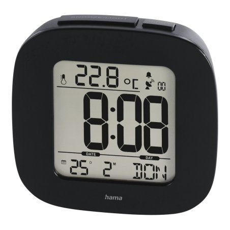 Hama RC 45 Digital alarm clock Black