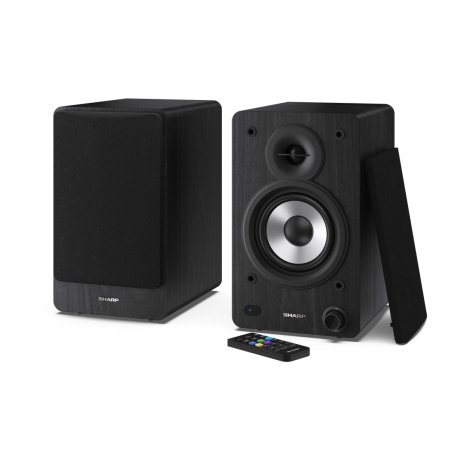Bookshelf Speakers, 2-way, 2.0 channels, wired and wireless, 60 W, black