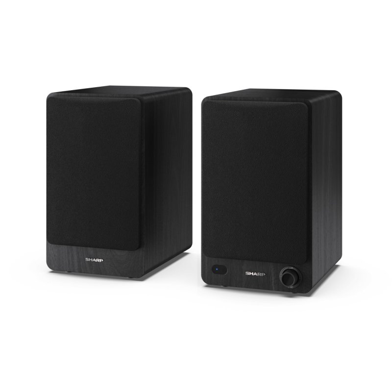 Bookshelf Speakers, 2-way, 2.0 channels, wired and wireless, 60 W, black