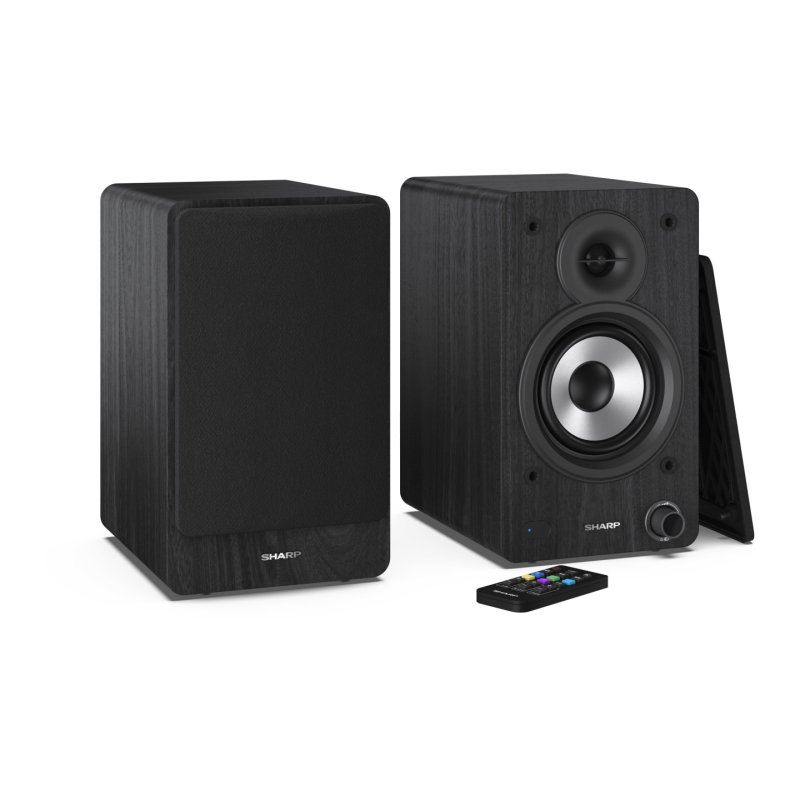 Bookshelf Speakers, 2-way, 2.0 channels, wired and wireless, 60 W, black