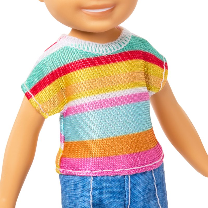 Barbie Chelsea Barbie-Poupée Famille et Amis-Avec cheveux bruns, tenue et chaussures