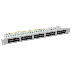 Patchpanel 50xRJ45 8/4 1HE ISDN, grau, Cat. 3