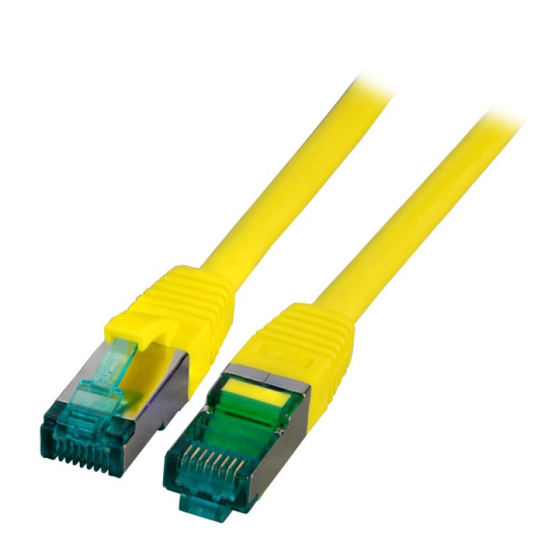 EFB RJ45 Patchkabel S/FTP Cat.6A LSZH 15.00m gelb