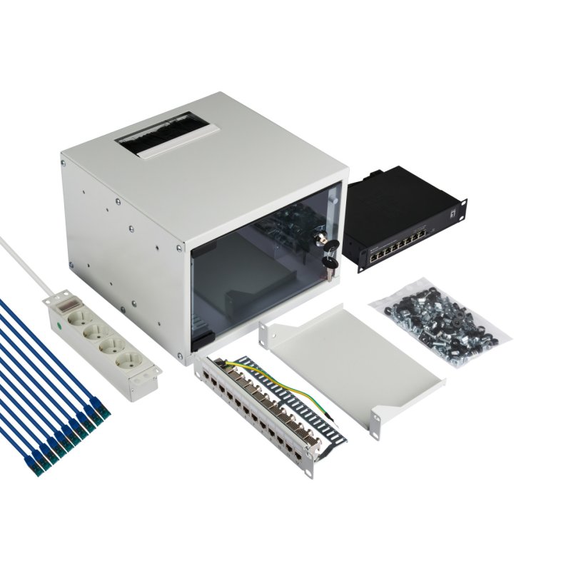EFB Elektronik WGB-1004GR.30-SET1 rack cabinet 4U Wall mounted rack Grey