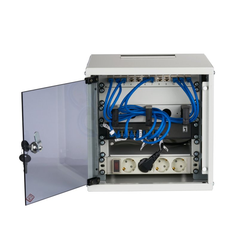EFB Elektronik WGB-1006GR.30-SET1 étagère 6U Rack monté sur le mur Gris
