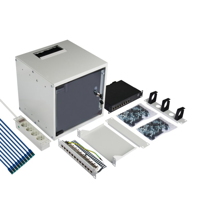 EFB Elektronik WGB-1006GR.30-SET1 rack cabinet 6U Wall mounted rack Grey
