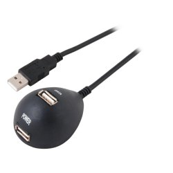 EFB Elektronik EB438V2 interface hub USB 2.0 480 Mbit/s Black