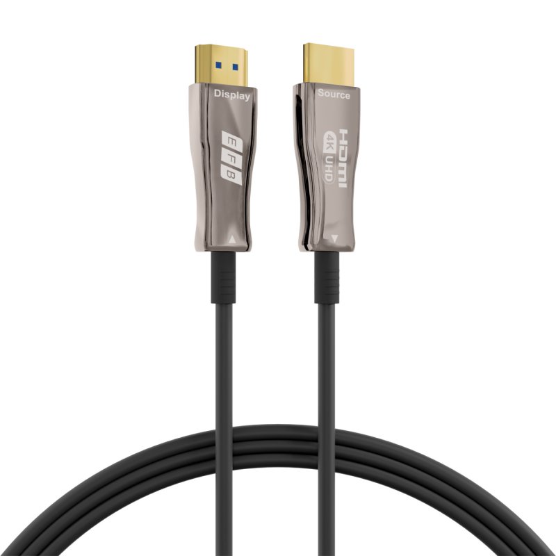 EFB Elektronik HDMI-20-00007 HDMI cable 10 m HDMI Type A (Standard) Black, Stainless steel