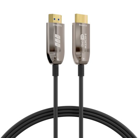 EFB Elektronik HDMI-21-00008 HDMI cable 30 m HDMI Type A (Standard) Black, Stainless steel
