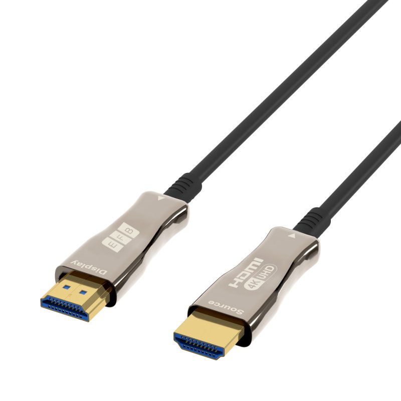 EFB Elektronik HDMI-20-00009 HDMI cable 30 m HDMI Type A (Standard) Black, Stainless steel