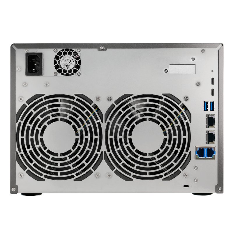 NAS Asustor AS6808T Tower 8x (3.5 SATA HDD/ 2.5 SSD) AMD Ryzen Embedded V3C14 16G ECC DDR5 SODIMM (max. 64GB) 2x