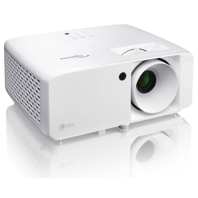 Optoma HZ151X Full HD Laser Beamer mit 5.000 ANSI Lumen und App Kompatibel mit 4K-UHD und HDR, Bildeinstellungen über