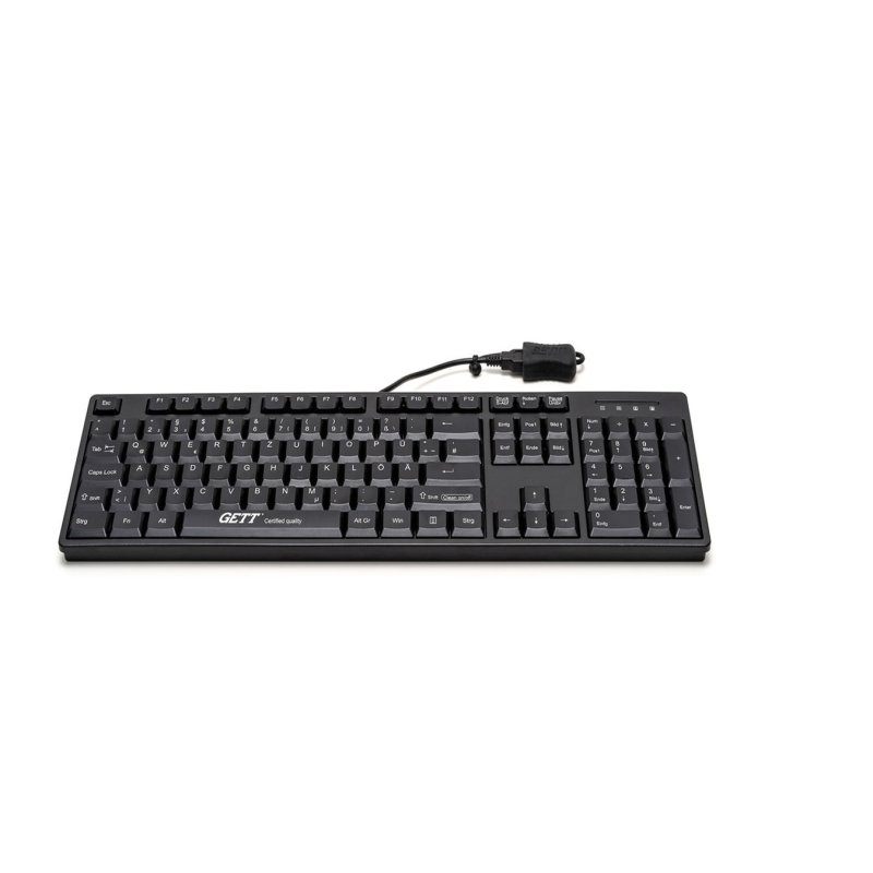 GETT CleanType Easy Basic keyboard USB German Black