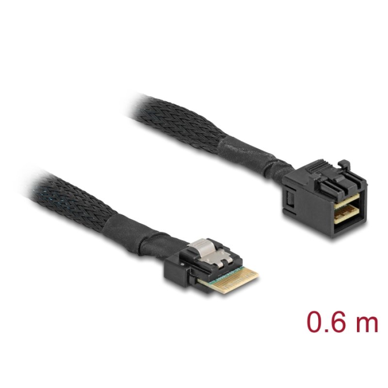 DeLOCK 86092 Serial Attached SCSI (SAS) cable 0.6 m Black