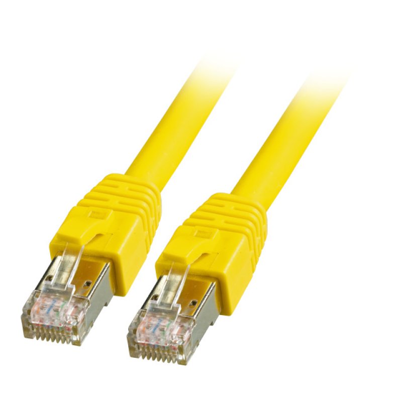 EFB RJ45 Patchkabel Cat.8.1 S/FTP LSZH BC gelb 0,5m