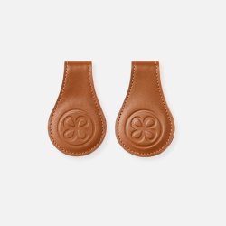 Cloby - Magnetic Leather Clips, Brown