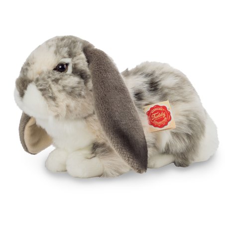 Teddy Hermann - Lying Rabbit grey-white 30 cm (937975)