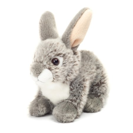 Teddy Hermann - Sitting Rabbit grey 18 cm (TH937012)