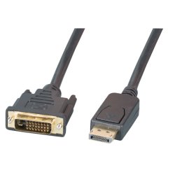 EFB Elektronik K5564SW.5V2 video cable adapter 5 m DisplayPort DVI Black