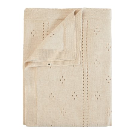 BIBS - Knitted Blanket Pointelle - Ivory - 70x100cm