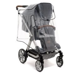 reer 70533 couvre-jambe de poussette pour bébé Raincover Polyester, Poly-acétate de vinyle (PEVA) Transparent