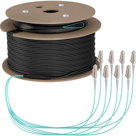 EFB Trunkkabel U-DQ(ZN)BH OM3 8G (1x8) LC-LC 200m Dca LSZH