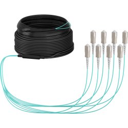 EFB Elektronik O8321S40OM3 InfiniBand/fibre optic cable 40 m 8x SC U-DQ(ZN) BH Aqua colour, Beige, Black