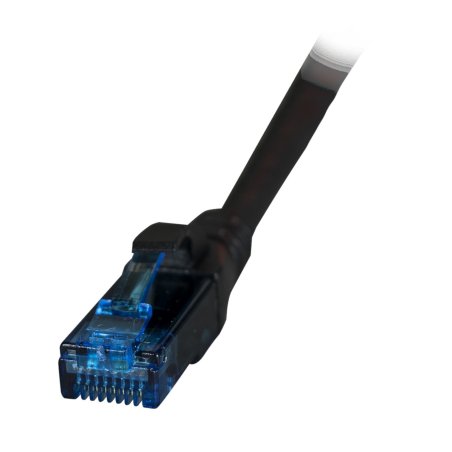 EFB RJ45 Patchkabel Cat.6A U/UTP LSZH Premium 500MHz schwarz 7,5m