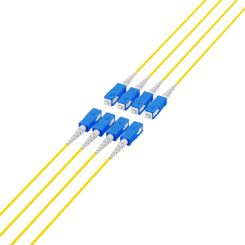 EFB Elektronik O8321S200OS2 câble InfiniBand et à fibres optiques 200 m 8x SC U-DQ(ZN) BH Noir, Bleu, Jaune