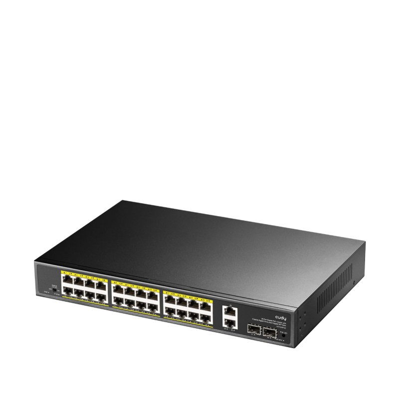 Cudy GS1026PS2 network switch Unmanaged Gigabit Ethernet (10/100/1000) Power over Ethernet (PoE) Black