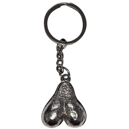 DIABLO PICANTE - SILVER EGGS METAL KEYCHAIN