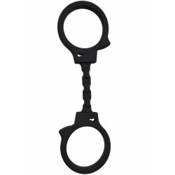 DIABLO PICANTE - SILICONE HANDCUFFS BLACK
