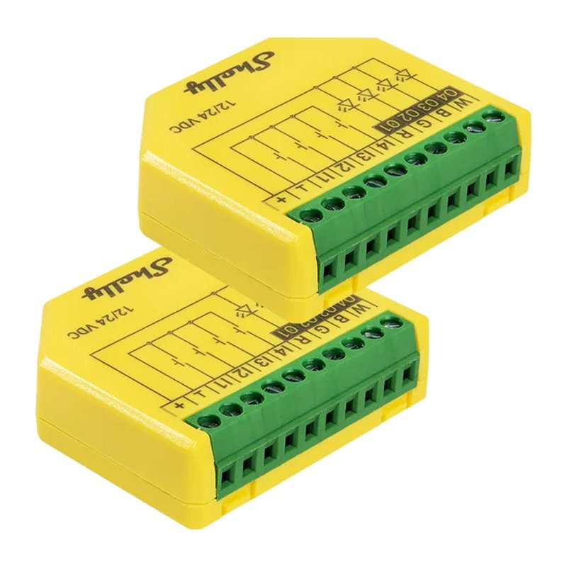Shelly · Unterputz · Plus RGBW PM · 2er Pack · LED Lichtcontroller · WLAN · BT