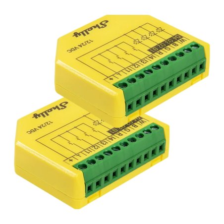 Shelly · Unterputz · Plus RGBW PM · 2er Pack · LED Lichtcontroller · WLAN · BT