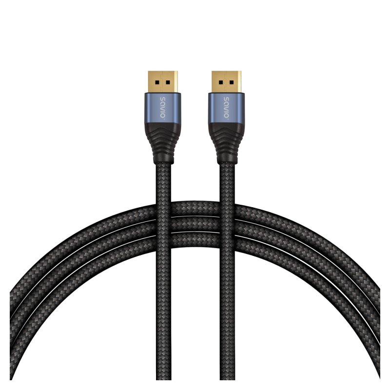 Savio CL-209 câble DisplayPort 1 m Noir