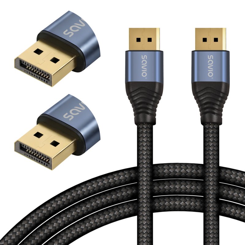 Savio CL-209 câble DisplayPort 1 m Noir